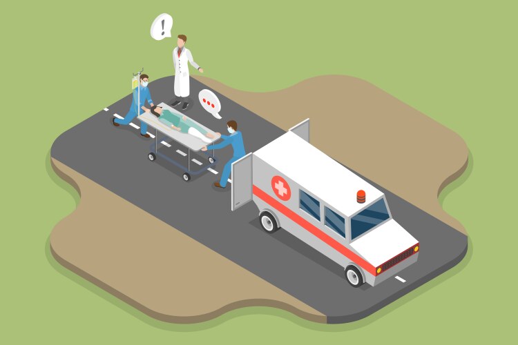 3d isometric flat conceptual Royalty Free Vector Image