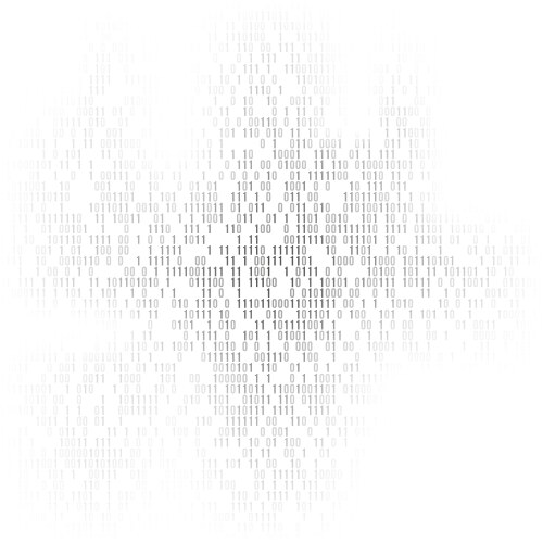 Binary code background with numbers one vektorbild