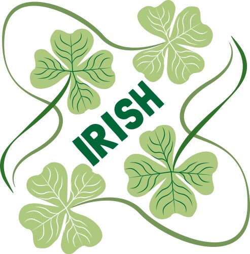 Irish clover vector image