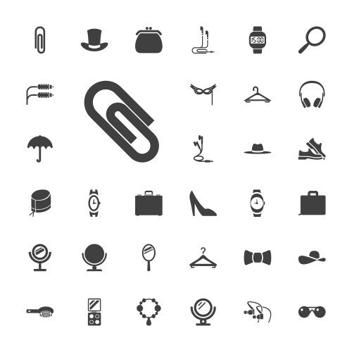 37 accessory icons (36836465) – Free Vector | VectorStock