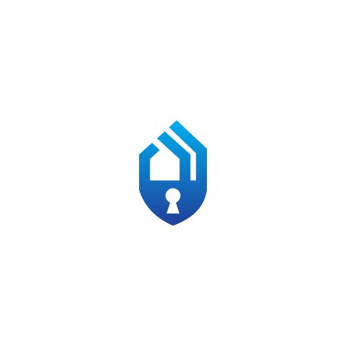 Home realty protect key logo vector image