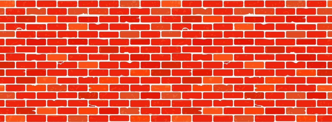 Colorful cartoon brick wall – Royalty-Free Vector | VectorStock