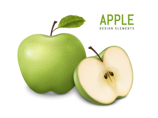 Green apples Vector Image