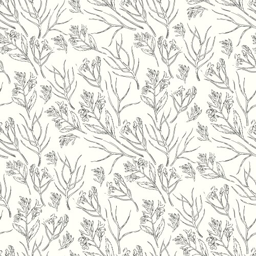 Lily flower seamless pattern Royalty Free Vector Image