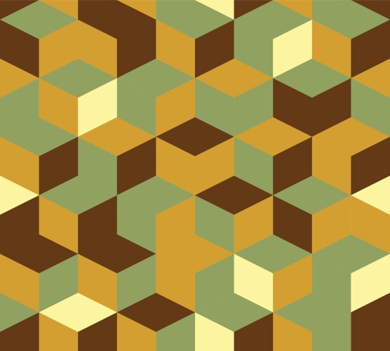 Abstract seamless pattern of cubes Royalty Free Vector Image