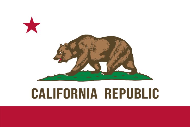 California State Flag Vector Image
