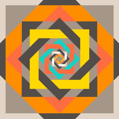 Unique geometrical design Royalty Free Vector Image