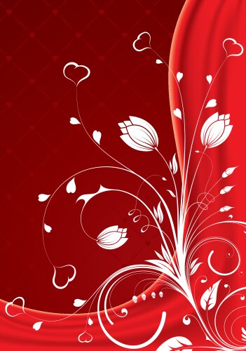 Happy valentines day design with rose flower Vector Image