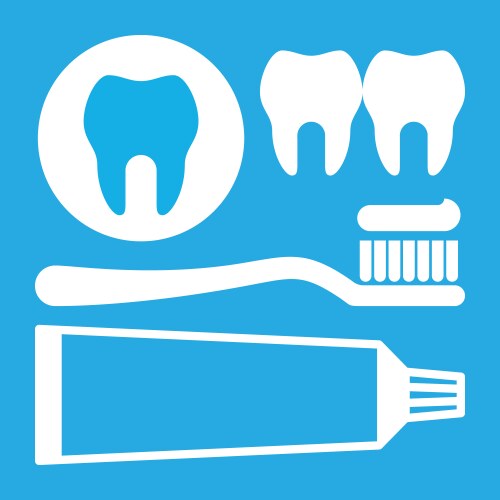 Toothbrush Icon - Dental Hygiene Royalty Free Vector Image
