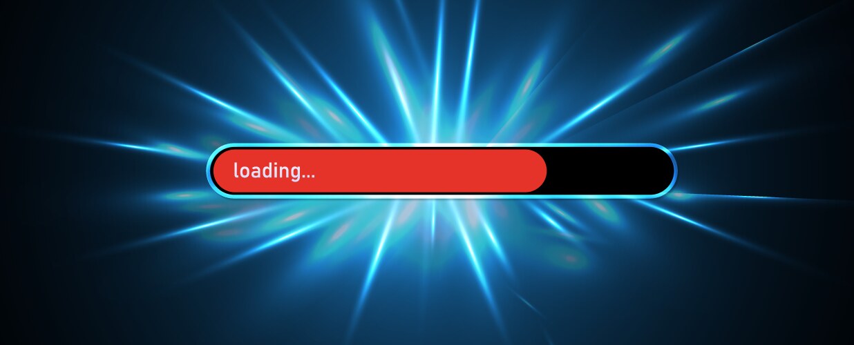 Loading bar concept progress data for upload vector image