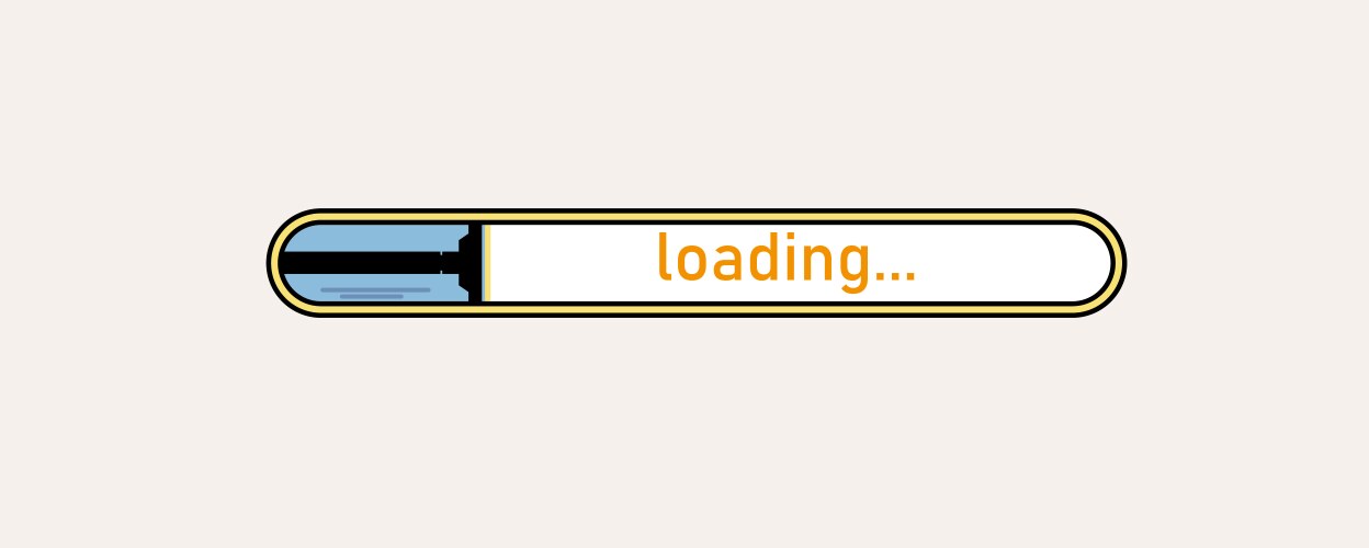 Loading bar concept progress data for upload vector image
