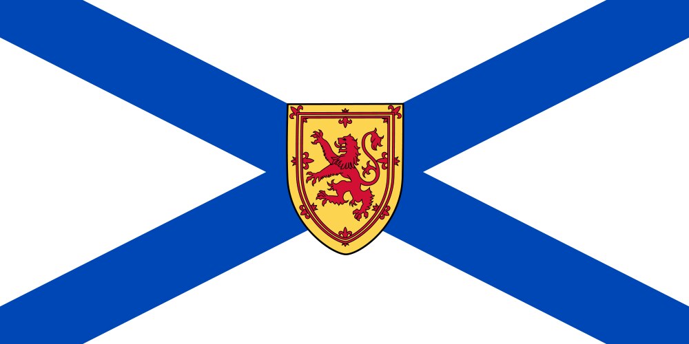 Nova Scotia Flag - Canada Vector Image