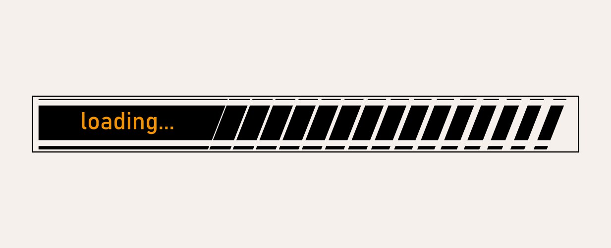 Loading bar concept progress data for upload vector image