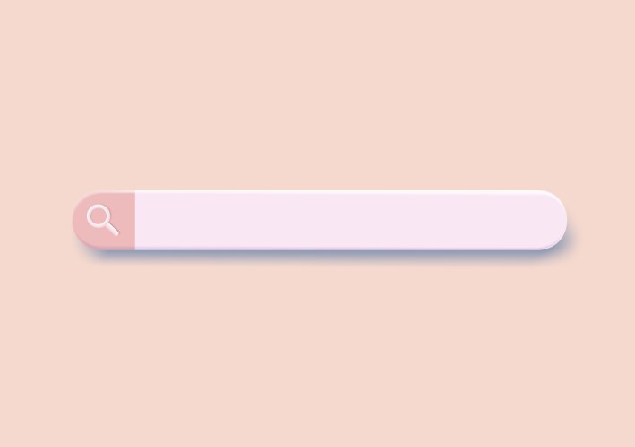 3D Search Icon Vector Image