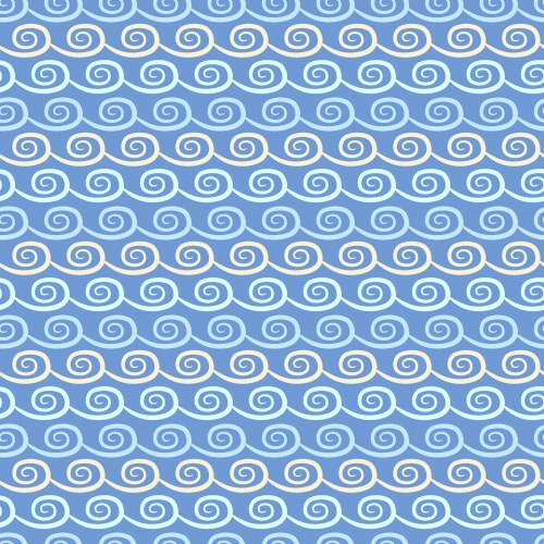 Wave different seamless patterns tiling vector image