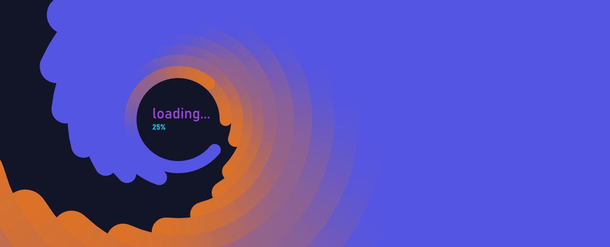 Loading bar concept progress data for upload vector image