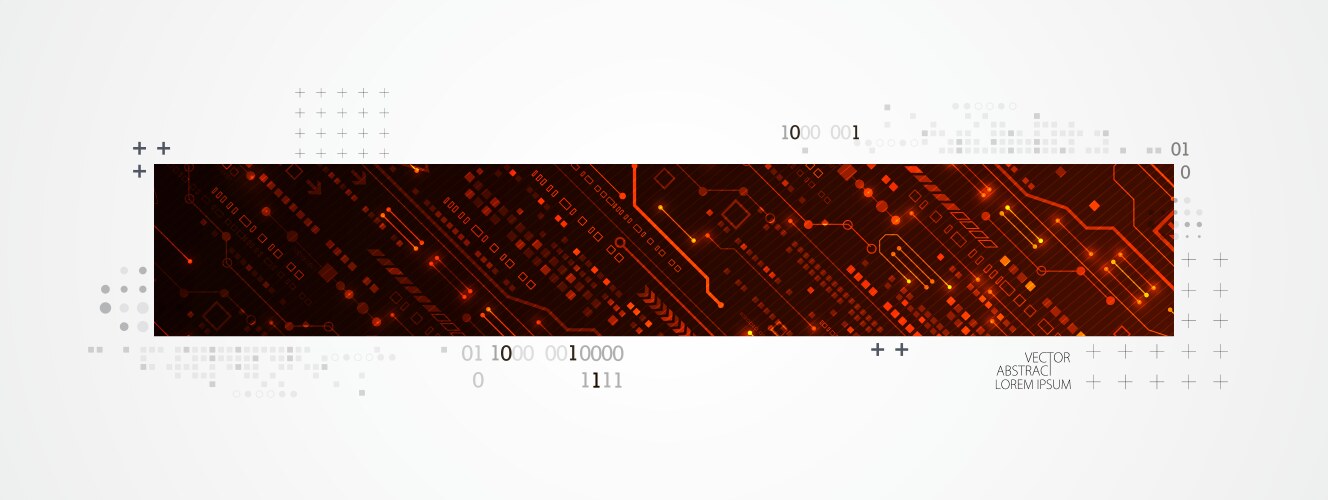 Abstract horizontal technology background Vector Image