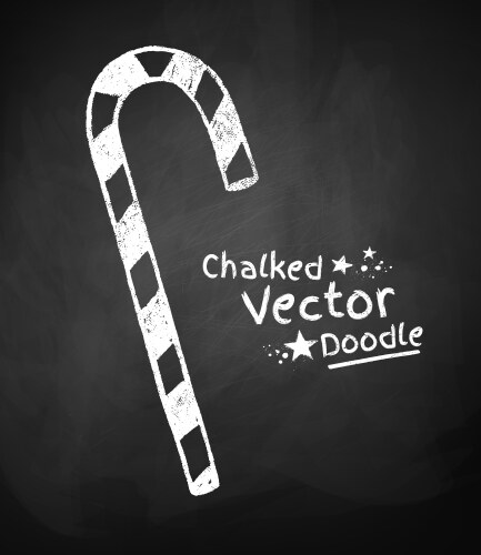 Chalkboard drawing of candy Vector Image