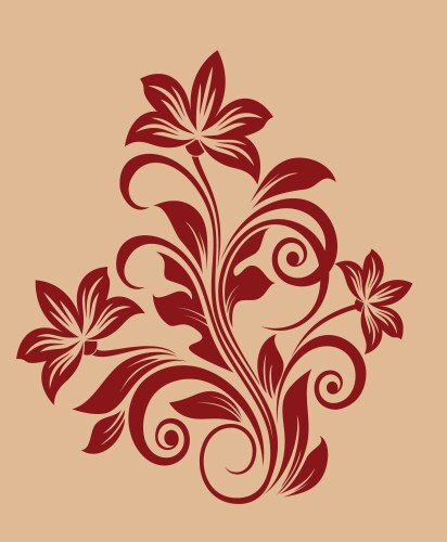 Flower decoration vector image