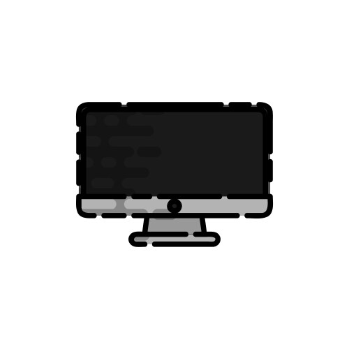 Polygraphy flat icon Royalty Free Vector Image