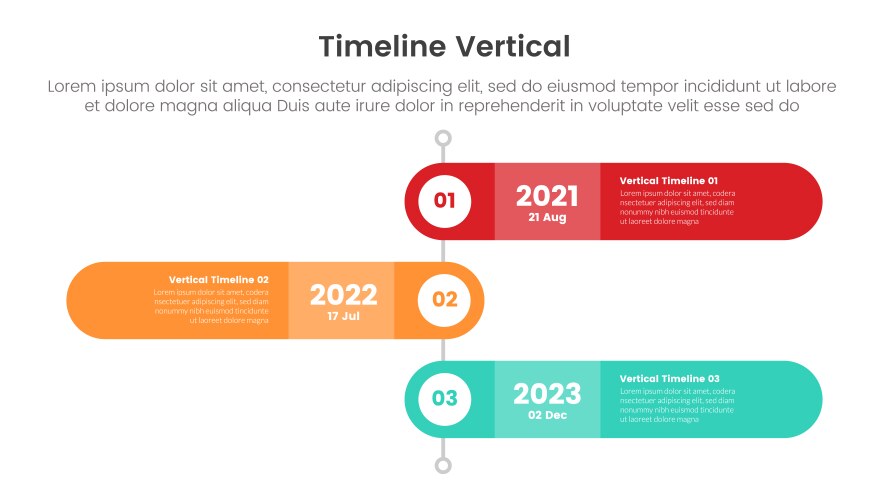 Vertical timeline milestone infographic template Vector Image