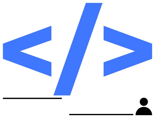 Coding and programming concept with blue html tags vector image