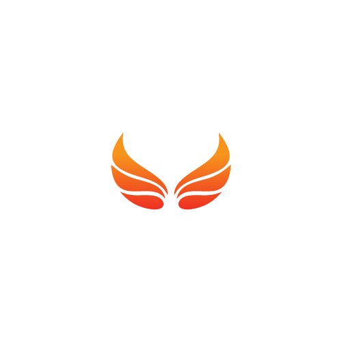 People success wing fly logo Royalty Free Vector Image