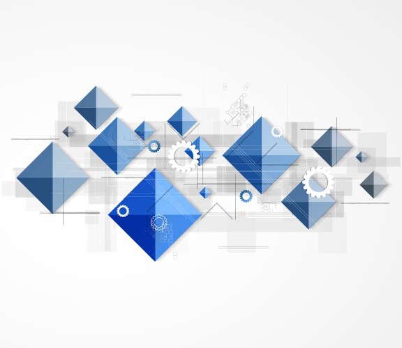 Abstract retro digital computer technology Vector Image