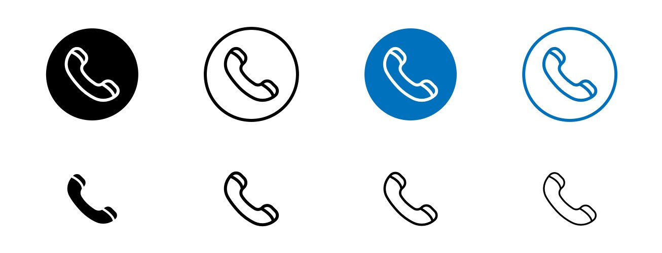 Phone call icon Royalty Free Vector Image - VectorStock