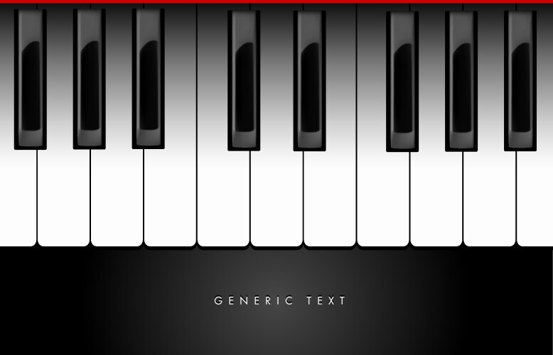 Piano keyboard background vector image