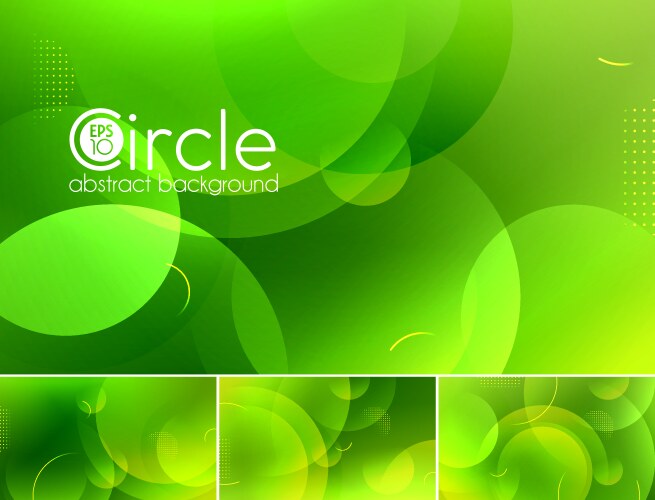 Abstract green and yellow gradient background Vector Image