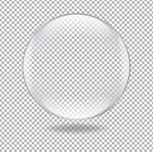Transparent glass sphere Royalty Free Vector Image