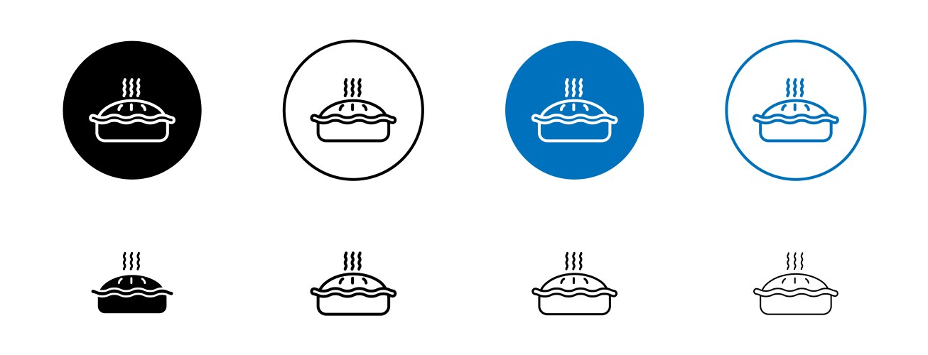 Pie icon Royalty Free Vector Image - VectorStock