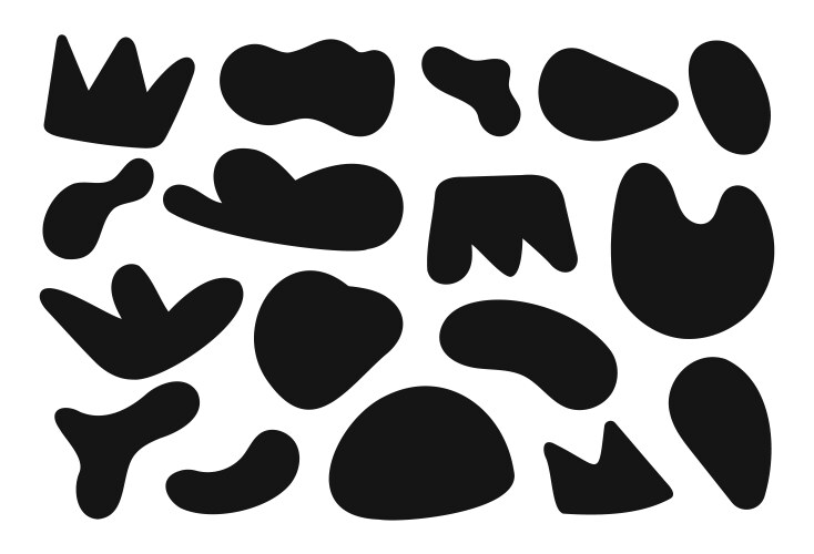 Black free form 0503 Royalty Free Vector Image