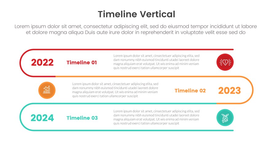 Vertical timeline milestone infographic template Vector Image
