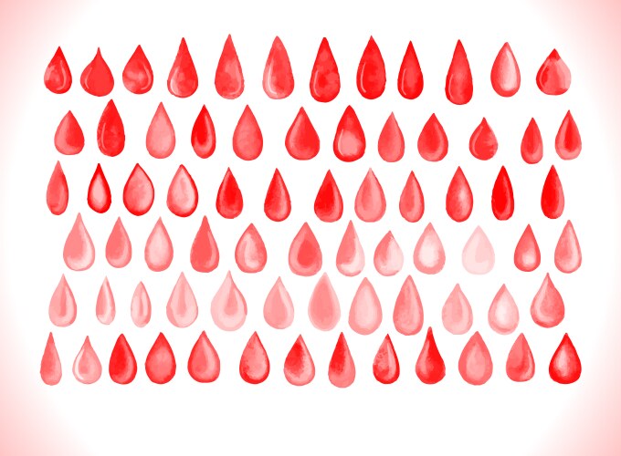 Blood drop set Vector Image