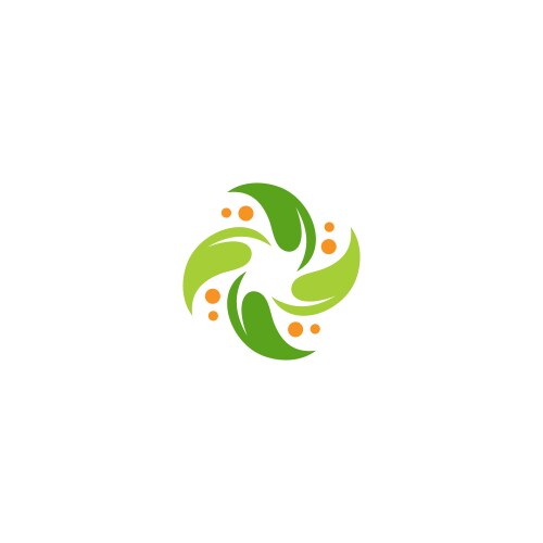 Letter s green plant leaf logo Royalty Free Vector Image