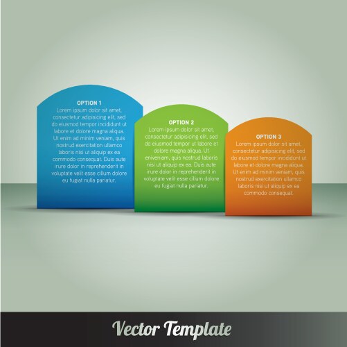 Options tabs template Royalty Free Vector Image