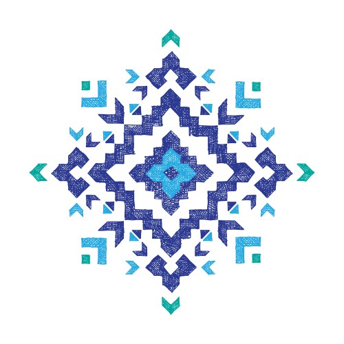 hand drawn tribal design element vector image