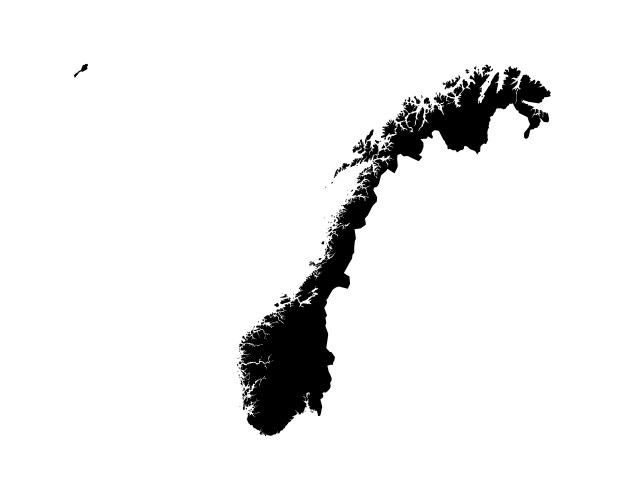 Norway map vector image