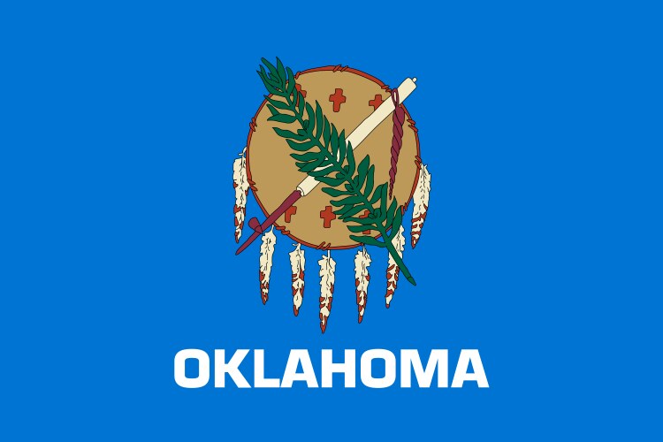 Oklahoma State Flag Vector Image