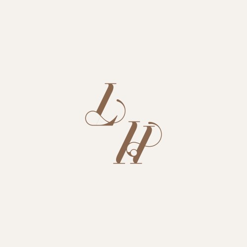 Initial monogram logo wedding concept design – Royalty-Free Vector ...