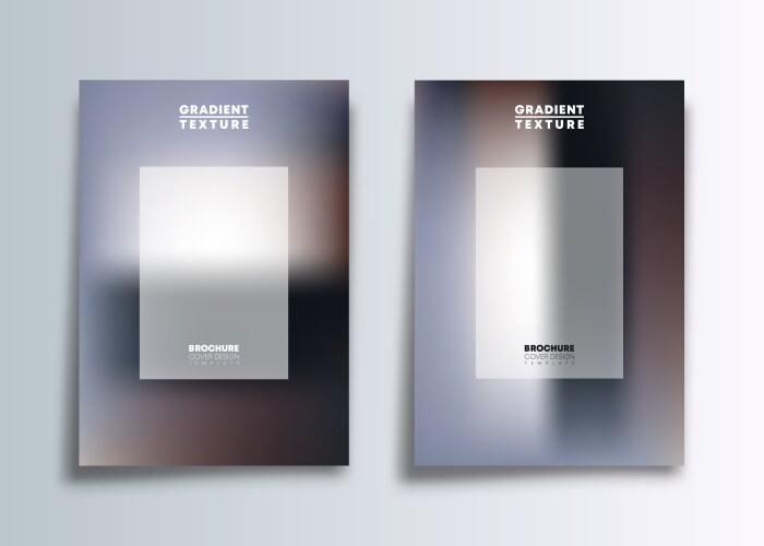 two gradient cover template design for flyer vector image