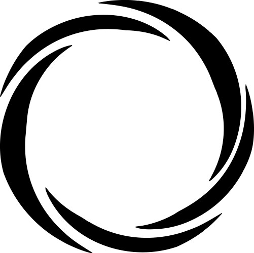 Concentric Spiral Volute Vector Image