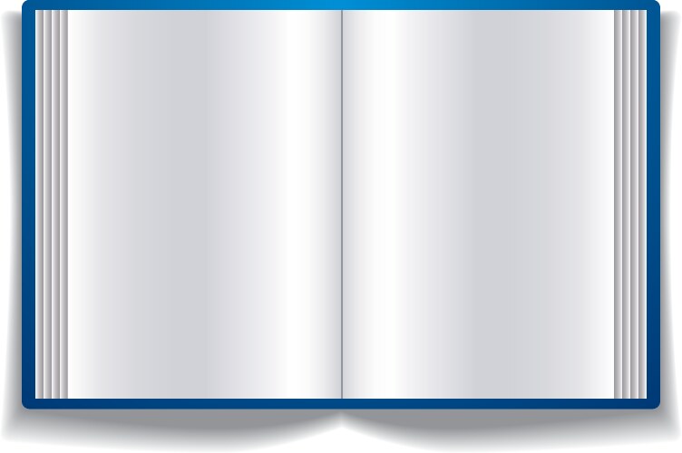 Open book with blank pages Vector Image