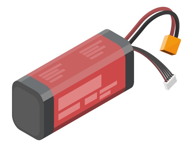 li ion lithium pack battery vector