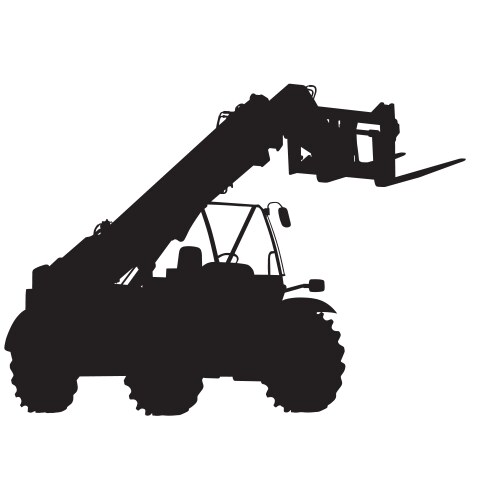 Army truck silhouette Royalty Free Vector Image