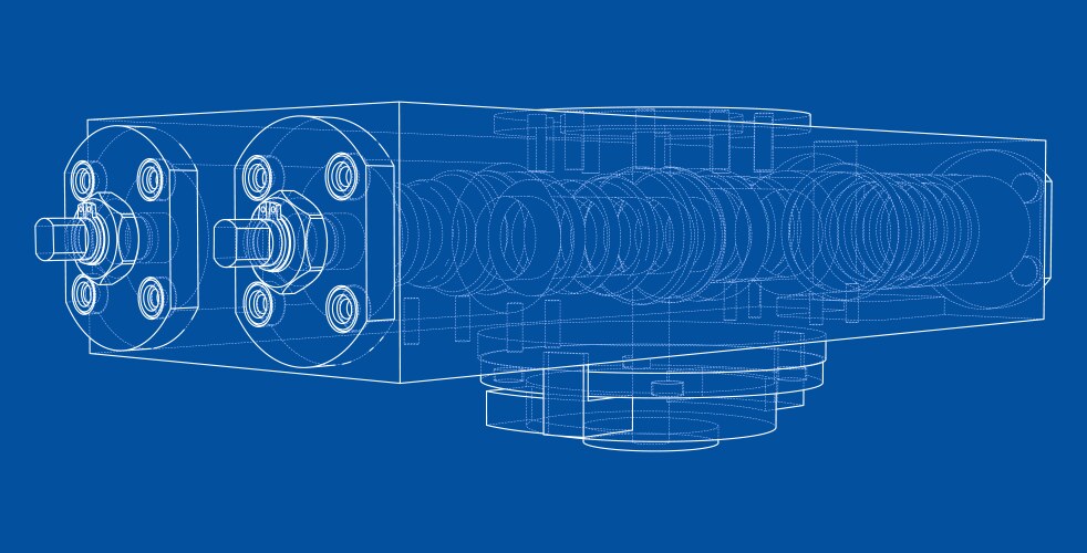 Industry 40 concept image industrial instruments Vector Image