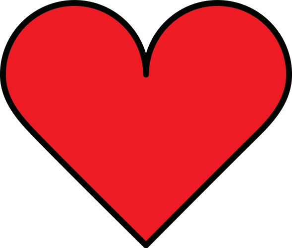 Heart icon cartoon Royalty Free Vector Image - VectorStock