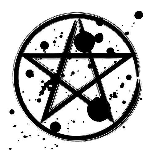 Occult Pentagram Symbol Vector Image